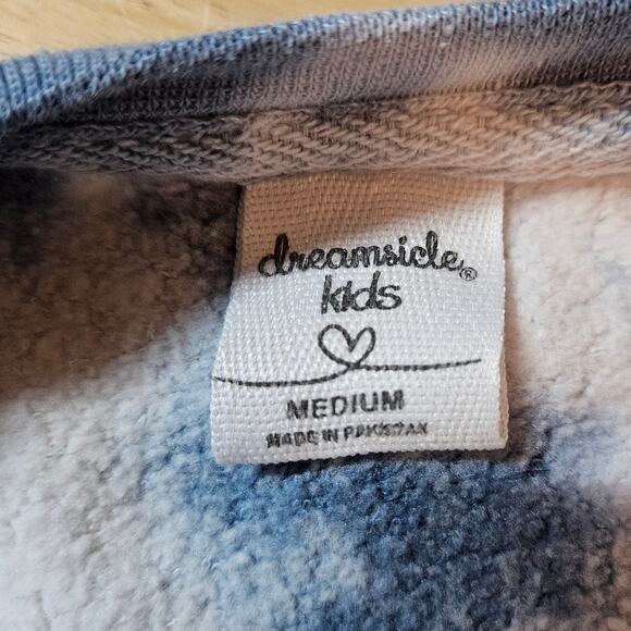 Great Smoky Mtns. Tennessee Girl's Sz M Blue‎ and White Tie Dye Sweatshirt - Picture 3 of 5